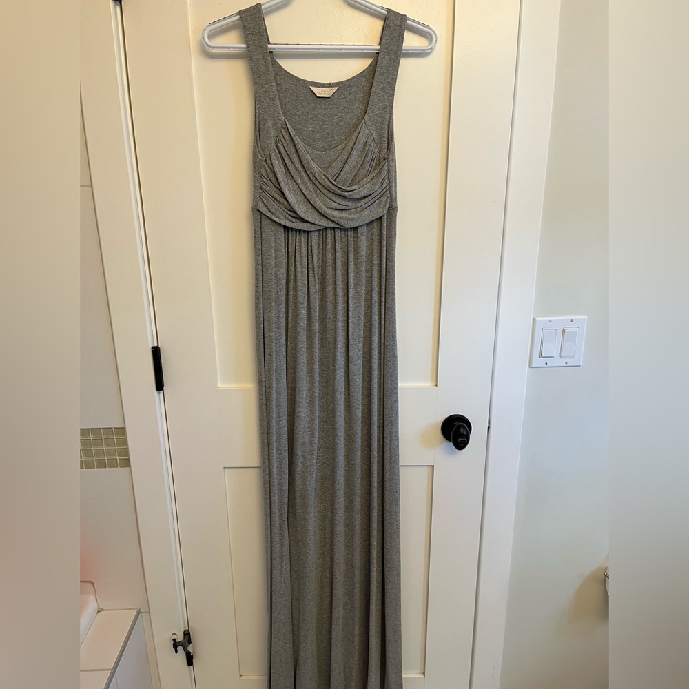 Maternity cotton maxi dress